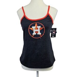 New Era Women’s NWT Gray & Orange Tank Top Sz S